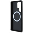 Etui BMW do Galaxy S25 Ultra, Tricolor Stipe do MagSafe, Czarne