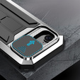 Etui pancerne do iPhone 16E, R-JUST, srebrne