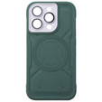 Etui do iPhone 15 Pro Max, ERBORD Armor Mag do MagSafe, zielone