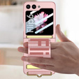 Etui do Samsung Galaxy Z Flip7 FE / Z Flip6, Strap Cover, różowe