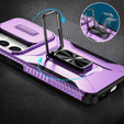 Etui do Samsung Galaxy S24, Slide Lens Lid, Fioletowe