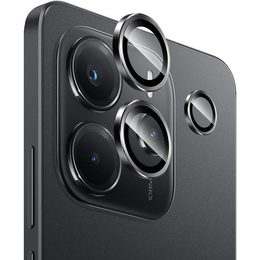 Szkło na aparat do Xiaomi Redmi Note 14 5G z aplikatorem do montażu, czarne