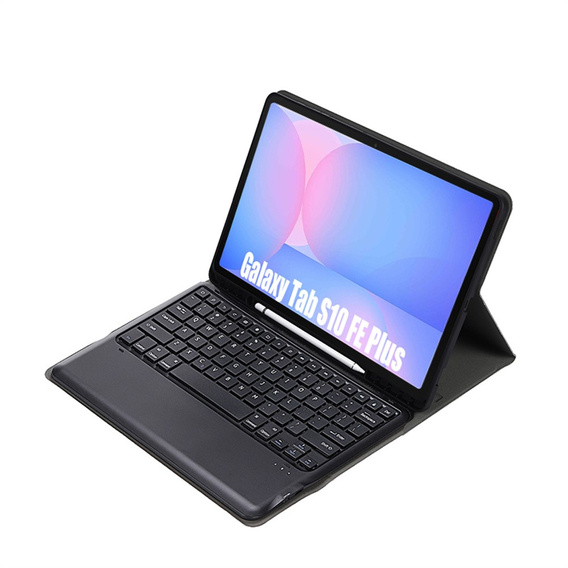 Etui z Klawiaturą Bluetooth do Samsung Galaxy Tab S10 FE+ X620 / X626B - czarne