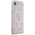 Etui GUESS do iPhone 16E, 4G Ring Classic Logo, różowe