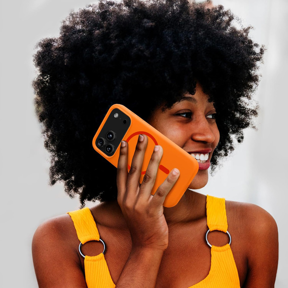 Etui do iPhone 17 Pro Max, Silicone Lite, do MagSafe – pomarańczowe