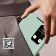 Etui z klapką do Samsung Galaxy A55 5G – zielone, Smart View Wallet z kieszenią na kartę