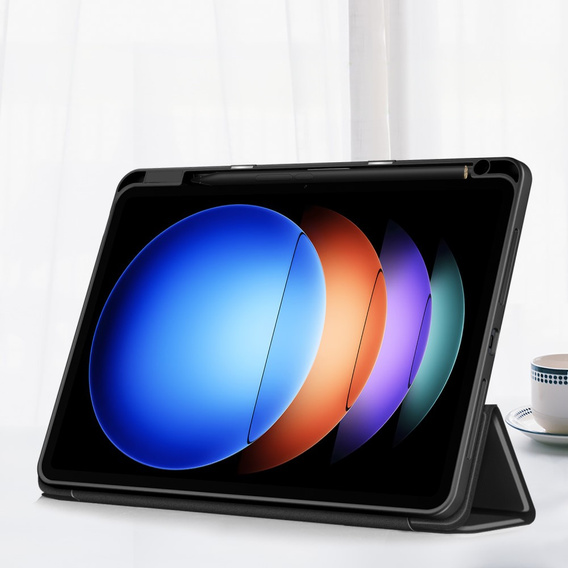 Etui do Xiaomi Pad 6S Pro 12.4, Smartcase Hybrid, z miejscem na rysik, czarne