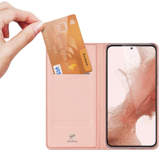 Etui Dux Ducis do Samsung Galaxy S23, Skinpro, różowe rose gold