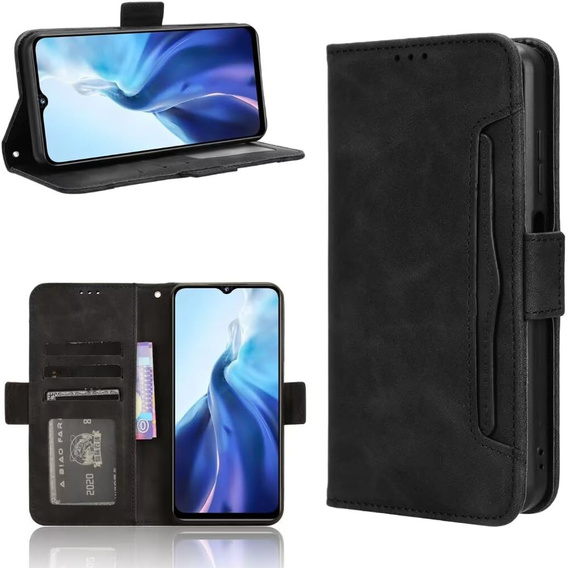 Etui z klapką do Realme Note 70T 4G, Card Slot, czarne