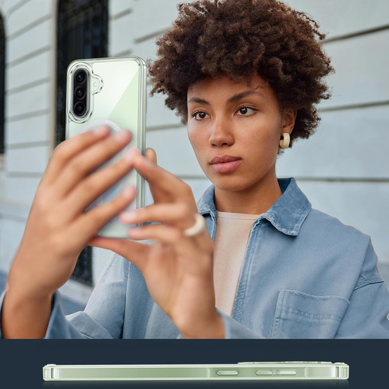 Etui do Samsung Galaxy A56 5G, Dropproof MagSafe, przezroczyste + Szkło hartowane 9H
