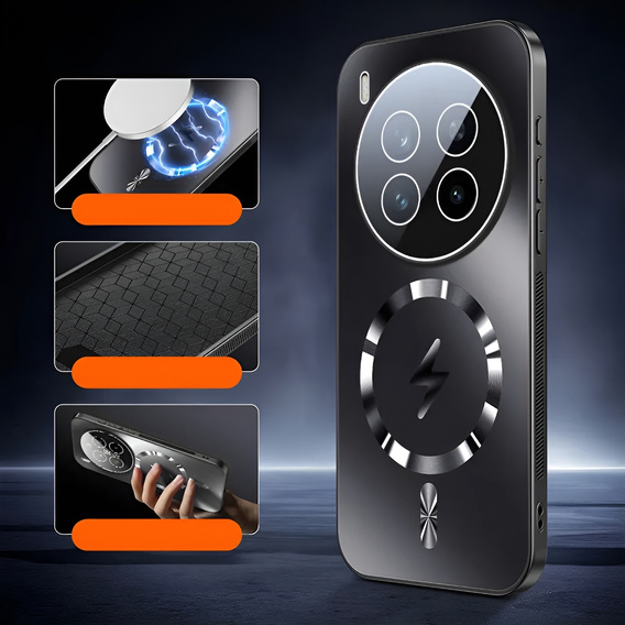 Etui ochronne do Vivo X300 Pro, do MagSafe, czarne