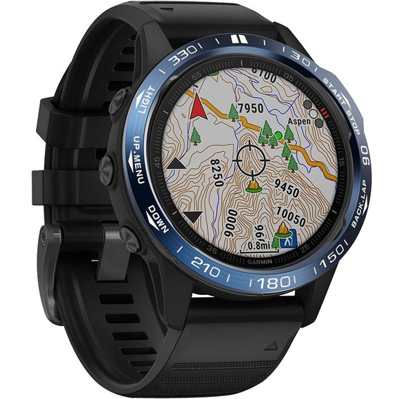 Nakładka Bezel Ring do Garmin Fenix 6 / 6 Pro / 6 Sapphire, Niebiesko - Biała