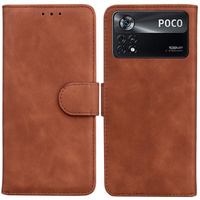 Etui Wallet do Xiaomi Poco X4 Pro 5G, Brown