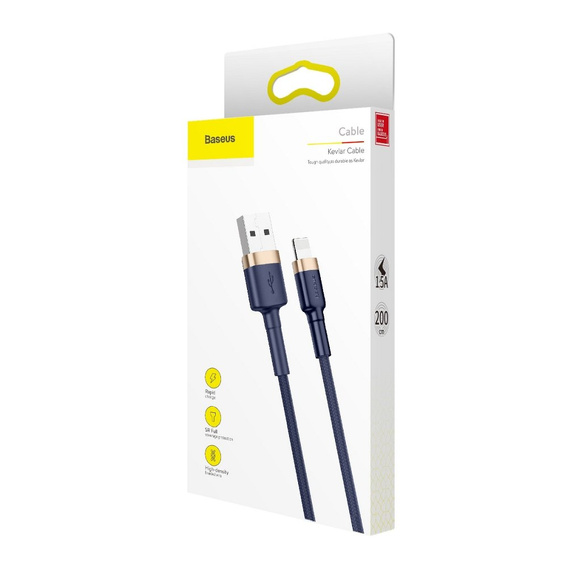 BASEUS Cafule Kabel Lightning 1,5A 2M - blue/gold