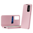 Etui z klapką do Samsung Galaxy S25+ Plus, Smart View Wallet, różowe