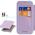 Etui z klapką Dux Ducis do iPhone 17 Pro Max, Skin X Pro, do MagSafe, fioletowe