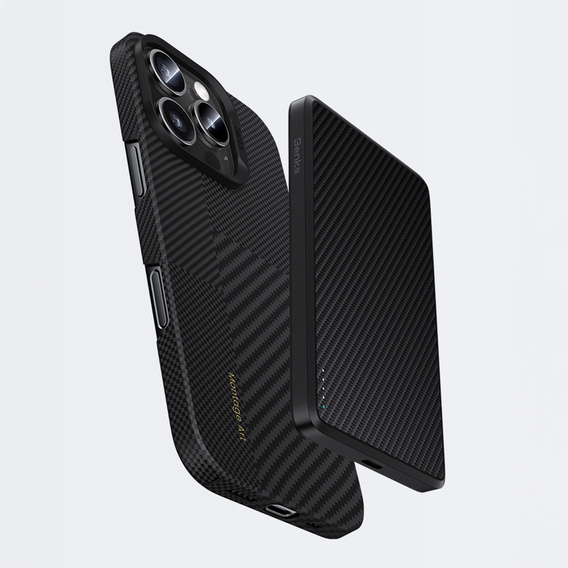 Etui Benks Montage Magnetic Armor Air Kevlar (600D/1500D) MB66 do iPhone 16 Pro Max – czarny