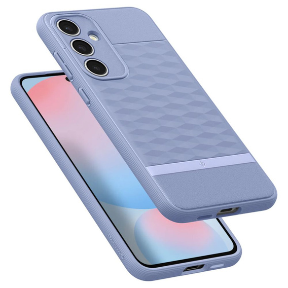 Etui Caseology do Samsung Galaxy S24 FE, Parallax, fioletowe + Szkło Hartowane 9H