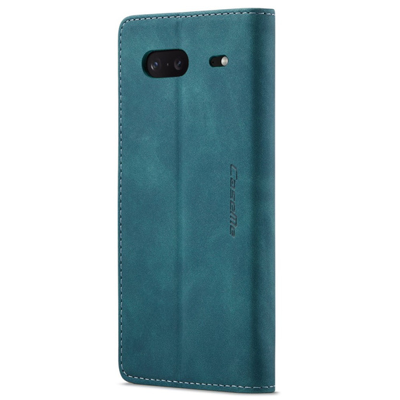 Etui CASEME do Google Pixel 7, Leather Wallet Case, turkusowe