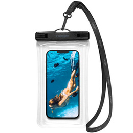 Wodoszczelne przezroczyste i unoszące się na wodzie etui Spigen A610 Universal Waterproof Float Case