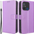 Etui z klapką do Xiaomi Redmi 12C, Wallet, Smart Magnet, fioletowe