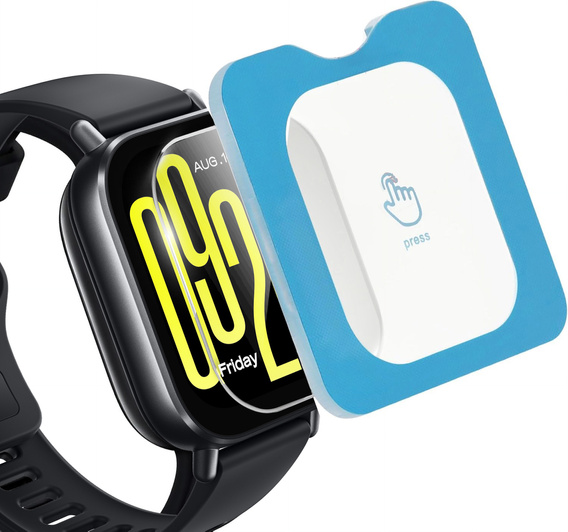 2x Szkło Hartowane z ramką do montażu ERBORD do Xiaomi Redmi Watch 5 Active