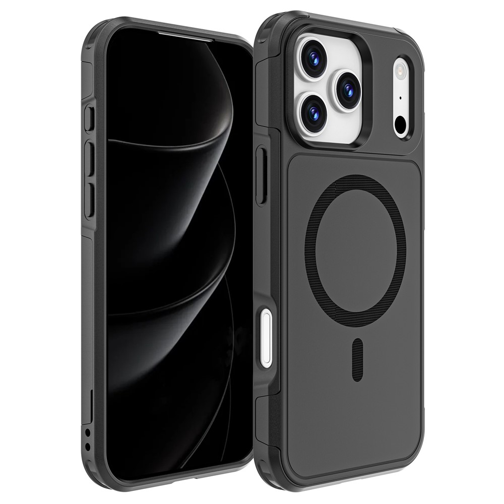 Etui pancerne do iPhone 17 Pro Max, MagForce MagSafe, czarne