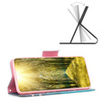 Etui z klapką do Samsung Galaxy A35 5G, Wallet, Sakura niebieskie