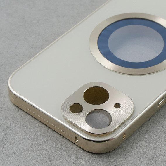 Etui do iPhone 13, Dual Glass, do Magsafe, złote