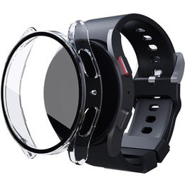 2w1 Etui + Szkło Hartowane do Samsung Galaxy Watch 5 44mm, Przezroczyste