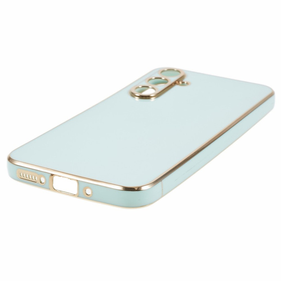 Etui do Samsung Galaxy S24, Glamour CamShield, miętowe