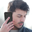 Etui do Samsung Galaxy A54 5G, Twill Dots, z ochroną aparatu, Czarne