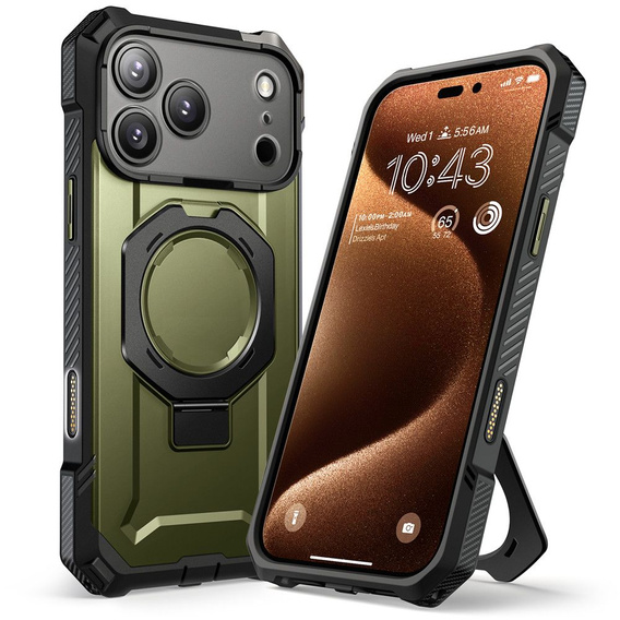 Etui Supcase do iPhone 17 Pro Max, Unicorn Beetle Grip Mag, Guldan