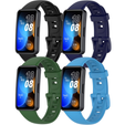 4x Pasek Silikonowy do Huawei Band 8 / Huawei Band 9 / Huawei Band 10, Czarny, Granatowy, Zielony, Niebieski