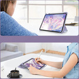 Stylowe etui do Lenovo Tab M11 – Smartcase Hybrid Marble fioletowe