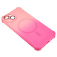 Etui silikonowe do iPhone 13, Gradient Magnetic, do MagSafe, różowe