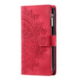 Etui z klapką do Xiaomi Redmi Note 13 Pro 4G / Xiaomi Redmi Note 14S / Xiaomi Poco M6 Pro 4G, Mandala, czerwone