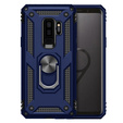 Etui pancerne do Samsung Galaxy S9+ Plus, Nox Case Ring, niebieskie