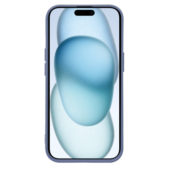 Etui do iPhone 15 Plus, Silicone Lite, szare