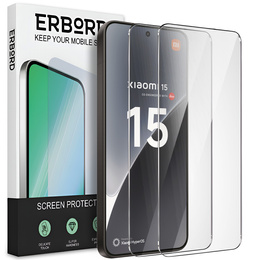 2x Szkło Hartowane do Xiaomi 15, ERBORD 9H Hard Glass, szybka