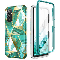 Etui do Samsung Galaxy A14 4G/5G, Suritch Full Body Marble, zielone