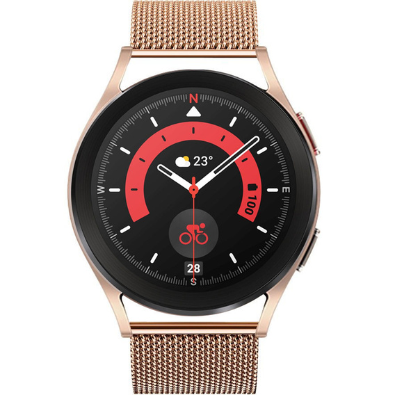 Bransoleta + Etui do Samsung Galaxy Watch 5 Pro 45mm, Różowe złoto