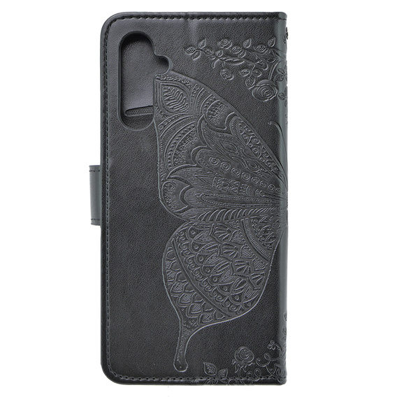 Etui z klapką do Samsung Galaxy M34 5G, Butterfly, czarne