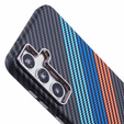 Etui do Samsung Galaxy S25, Carbon Fiber MagSafe, granatowe