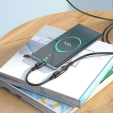 Adapter HOCO U107 OTG USB-C (męski) do Lightning (żeński), 3A – 0,1 m, czarny