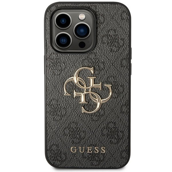 Etui GUESS do iPhone 15 Pro Max, 4G Big Metal Logo, szare