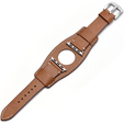 Pasek Skórzany do Apple Watch 1/2/3/4/5/6/7/8/9/10/11/SE Ultra 1/2/3 42/44/45/46/49mm, Brązowy