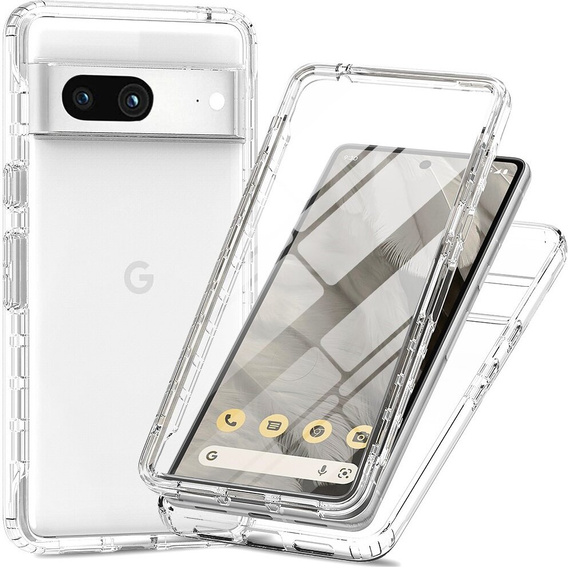 Etui do Google Pixel 8, Shockproof, z folią, przezroczyste