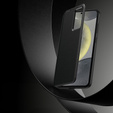 Etui do Samsung Galaxy S25 Edge – Smart View z kieszenią na kartę, czarne