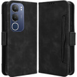 Etui z klapką do Vivo Y19s, Card Slot, czarne
